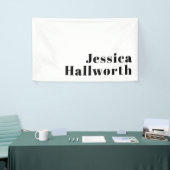 Retro Modern Minimal Name oder Geschäftsvorlage Banner (Messeveranstaltung)