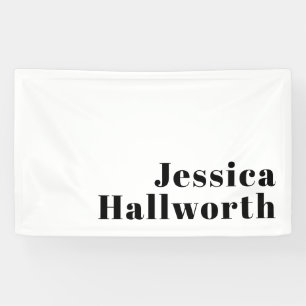 Retro Modern Minimal Name oder Geschäftsvorlage Banner