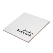 Retro Modern Minimal Name oder Geschäftsvorlage Fliese (Seite)