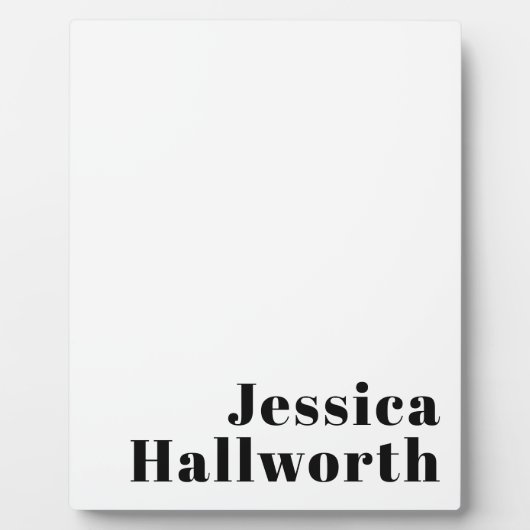 Retro Modern Minimal Name oder Geschäftsvorlage Fotoplatte (Vorderseite)