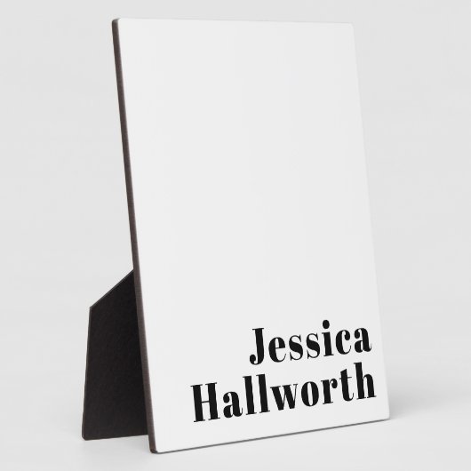 Retro Modern Minimal Name oder Geschäftsvorlage Fotoplatte (Seite)