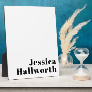 Retro Modern Minimal Name oder Geschäftsvorlage Fotoplatte