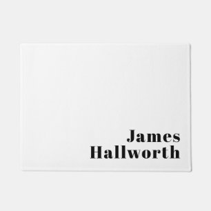 Retro Modern Minimal Name oder Geschäftsvorlage Fußmatte
