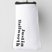 Retro Modern Minimal Name oder Geschäftsvorlage Golf Headcover (Rotieren 90)