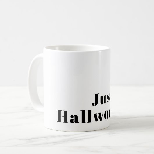 Retro Modern Minimal Name oder Geschäftsvorlage Kaffeetasse (Vorderseite Links)