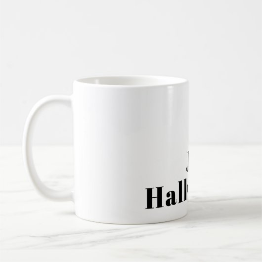 Retro Modern Minimal Name oder Geschäftsvorlage Kaffeetasse (Links)