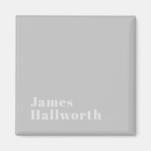 Retro Modern Minimal Name oder Geschäftsvorlage Magnet (Vorne)