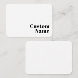 Retro Modern Minimal Name oder Geschäftsvorlage Mitteilungskarte