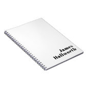 Retro Modern Minimal Name oder Geschäftsvorlage Notizblock (Rechte Seite)