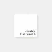 Retro Modern Minimal Name oder Geschäftsvorlage Post-it Klebezettel (Vorderseite)