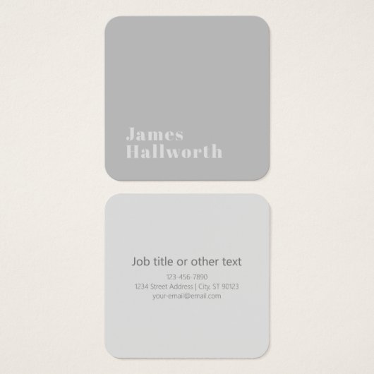 Retro Modern Minimalistischer Name (oder anderer T (Vorne & Hinten)