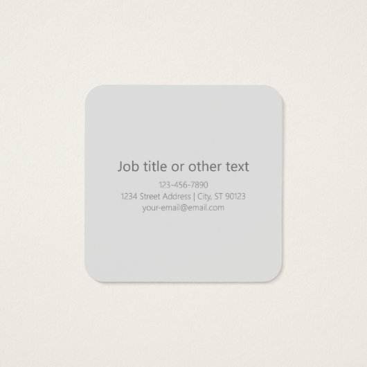 Retro Modern Minimalistischer Name (oder anderer T (Rückseite)