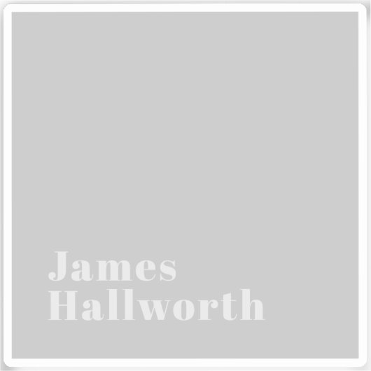 Retro Modern Minimalistischer Name (oder anderer T Aufkleber (Vorderseite)