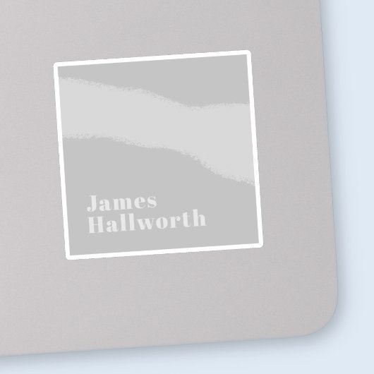 Retro Modern Minimalistischer Name (oder anderer T Aufkleber