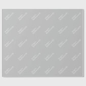Retro Modern Minimalistischer Name (oder anderer T Geschenkpapier (Flach)