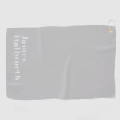 Retro Modern Minimalistischer Name (oder anderer T Golfhandtuch (Horizontal)