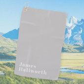 Retro Modern Minimalistischer Name (oder anderer T Golfhandtuch