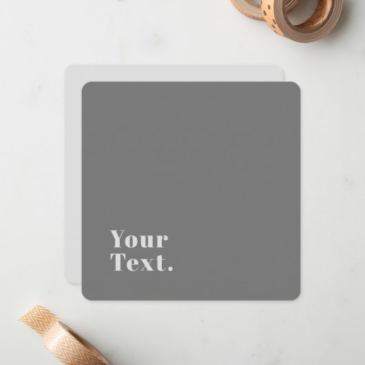 Retro Modern Minimalistischer Name (oder anderer T Mitteilungskarte (Vorderseite/Rückseite Beispiel)