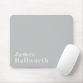 Retro Modern Minimalistischer Name (oder anderer T Mousepad (Mit Mouse)