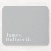 Retro Modern Minimalistischer Name (oder anderer T Mousepad (Vorne)