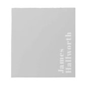 Retro Modern Minimalistischer Name (oder anderer T Notizblock (Vorderseite)