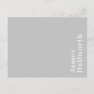 Retro Modern Minimalistischer Name (oder anderer T Postkarte