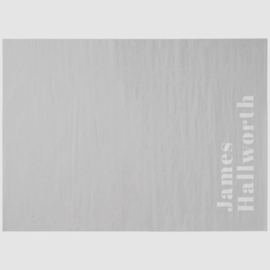 Retro Modern Minimalistischer Name (oder anderer T Seidenpapier (Vorderseite)