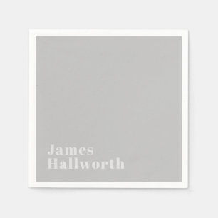 Retro Modern Minimalistischer Name (oder anderer T Serviette