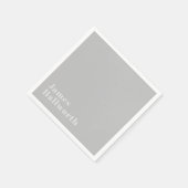 Retro Modern Minimalistischer Name (oder anderer T Serviette (Ecke)