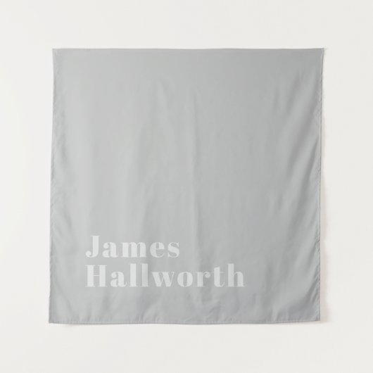 Retro Modern Minimalistischer Name (oder anderer T Wandteppich (Vorderseite)