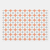 Retro Modern Mitte Jahrhunderts Geo Formen Muster  Geschenkpapier Set (Vorderseite)