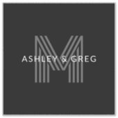 Retro Modern Name/s Editable Monogramm Schwarz & G Aufkleber (Vorderseite)