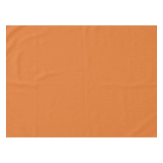 Retro Modern Orange Solid Color Tischdecke (Vorderseite (Horizontal))