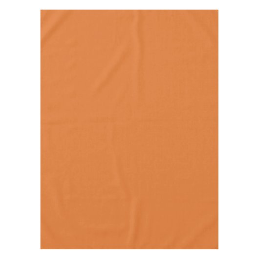 Retro Modern Orange Solid Color Tischdecke (Vorderseite)