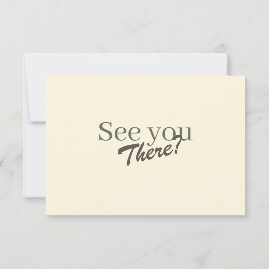 Retro Modern Pastel Ivory Funky Wedding RSVP (Rückseite)