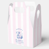 Retro-Modern Pink & Blau Junggesellinnen-Wochenend Geschenkschachtel (Geöffnet)