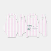 Retro Modern Pink & Green Miami Junggeselinnen-Abs Geschenkschachtel (Ungefaltet)