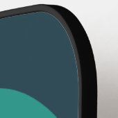 Retro Modern Rainbow Arch Personalisiert Pickleball Schläger (Linke Seite)