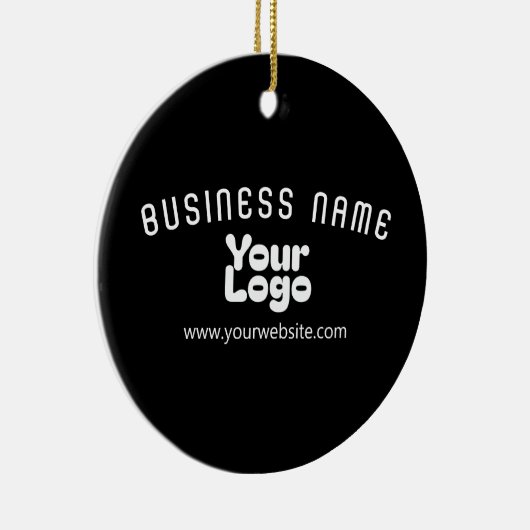 Retro-Modern Schwarz & Weiß hochladen (editierbar) Keramik Ornament (Rechts)