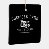 Retro-Modern Schwarz & Weiß hochladen (editierbar) Keramikornament (Rechts)