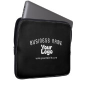 Retro-Modern Schwarz & Weiß hochladen (editierbar) Laptopschutzhülle (Vorne Rechts)