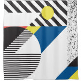 Retro Modern Style Backdesign Duschvorhang (Vorderseite)