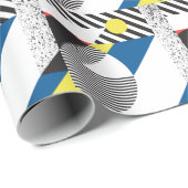 Retro Modern Style Backdesign Geschenkpapier (Rolleneckpunkt)