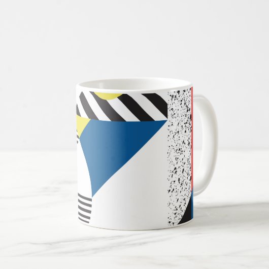 Retro Modern Style Backdesign Kaffeetasse (VorderseiteRechts)