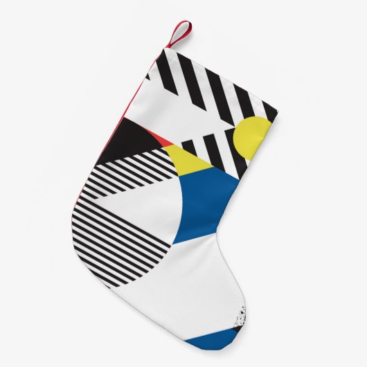 Retro Modern Style Backdesign Kleiner Weihnachtsstrumpf (Vorderansicht (hängend))