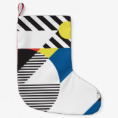 Retro Modern Style Backdesign Kleiner Weihnachtsstrumpf (Vorderseite)