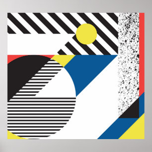 Retro Modern Style Backdesign Poster