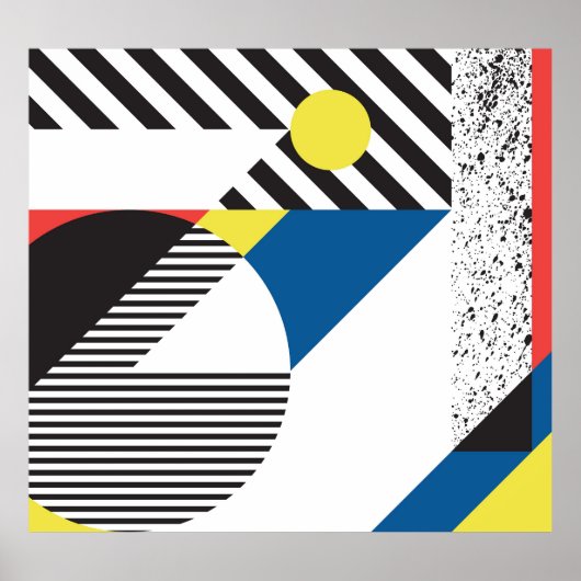 Retro Modern Style Backdesign Poster (Vorne)