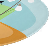 Retro Modern Style Cat Mitte des Jahrhunderts Schneidebrett (Ecke)