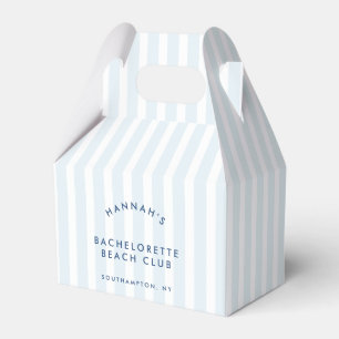 Retro Modern Vintag Blue Bachelorette Geschenkschachtel